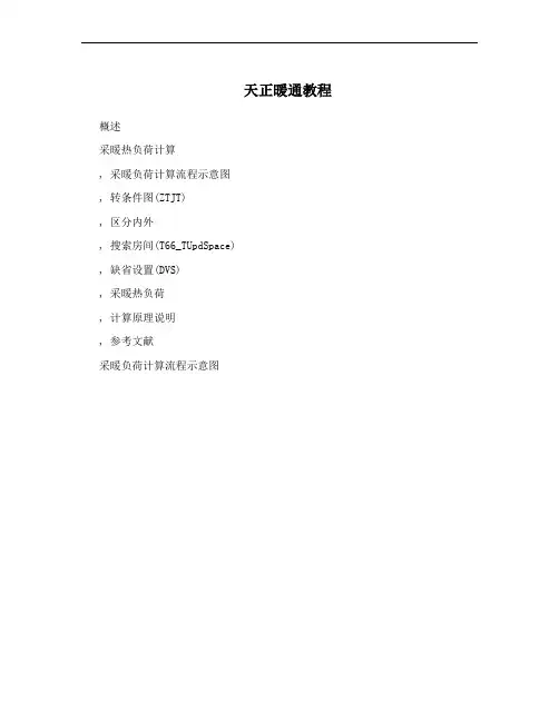 天正暖通教程