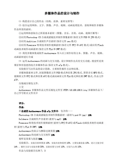 多媒体作品的设计与制作