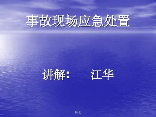 事故现场应急处置ppt课件