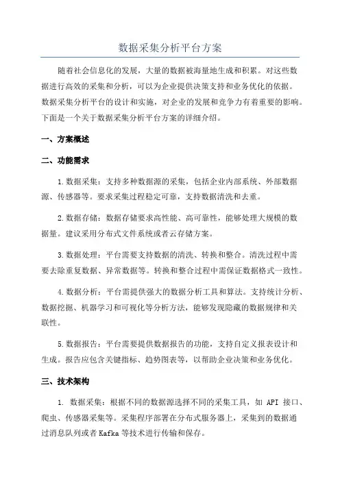 数据采集分析平台方案