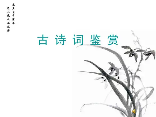 中考复习—课外古诗词鉴赏