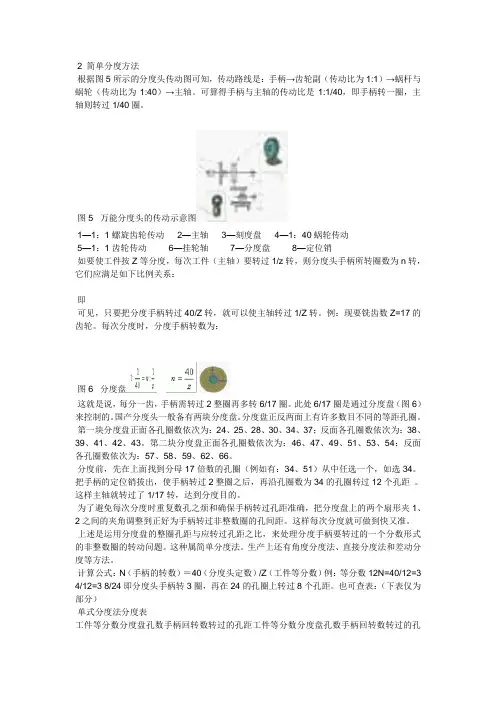 简单分度方法