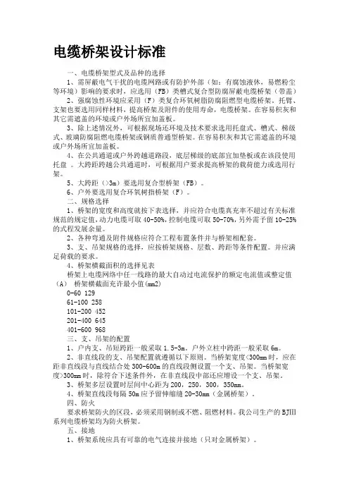 桥架标准