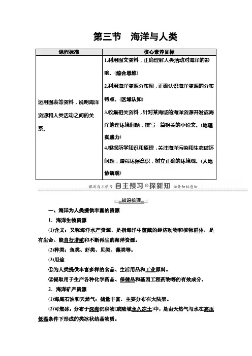 20-21 第4章  第3节 海洋与人类