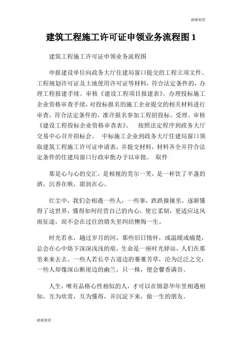 建筑工程施工许可证申领业务流程图.doc