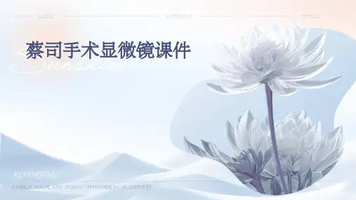 蔡司手术显微镜课件