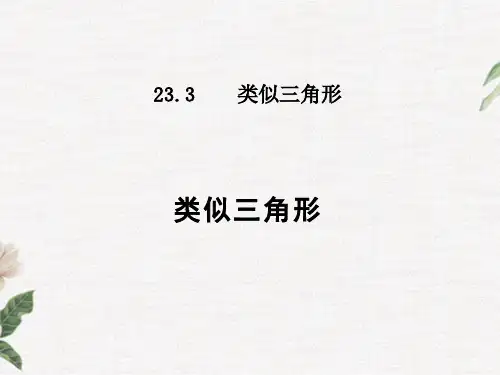 23.相似三角形PPT课件(华师大版)