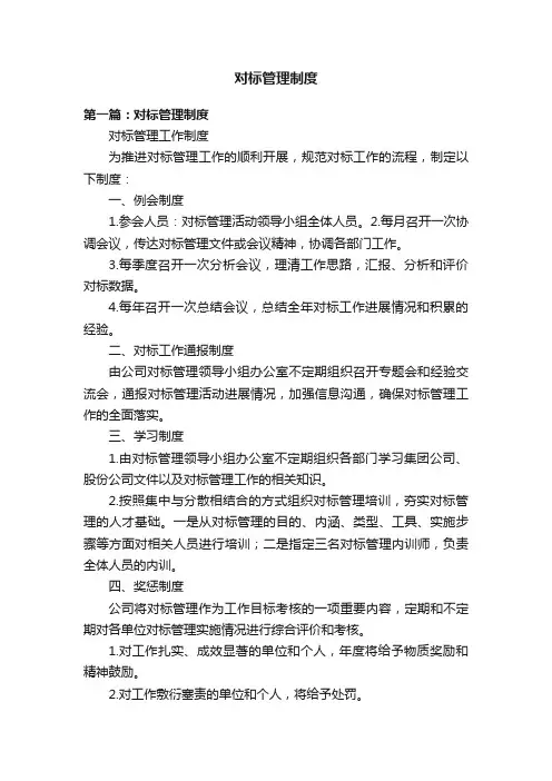 对标管理制度