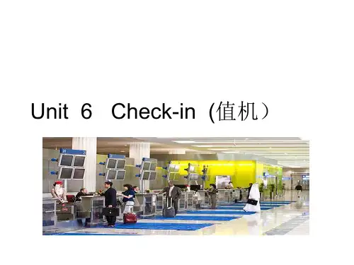 Unit 6  Check-in