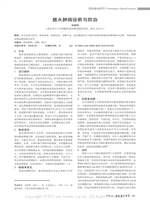 猪水肿病诊断与防治