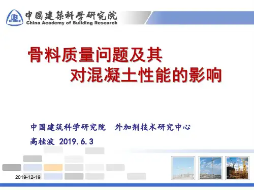 04骨料常见质量问题及对混凝土性能的影响(备用)