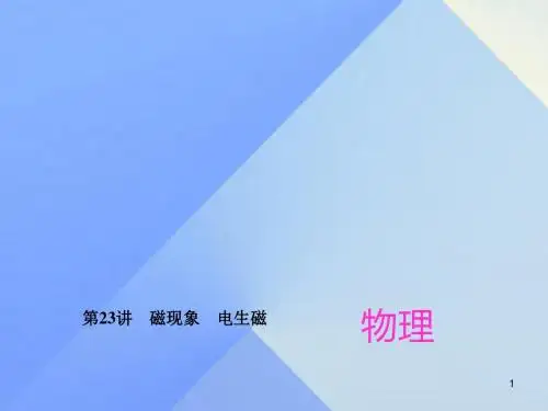 【人教版】中考物理总复习：第23章《磁现象、电生磁》ppt课件
