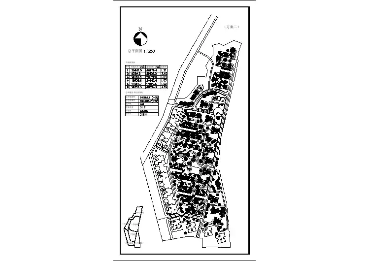 总用地94582.1平米小区建筑总平面CAD图