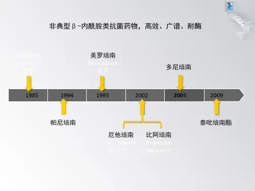 碳青霉烯类药物的比较