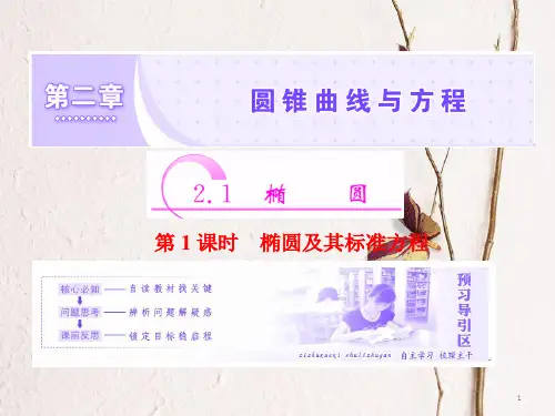 高中数学 第二章 圆锥曲线与方程 2.1 第1课时 椭圆课件 新人教A版选修1-1.pptx