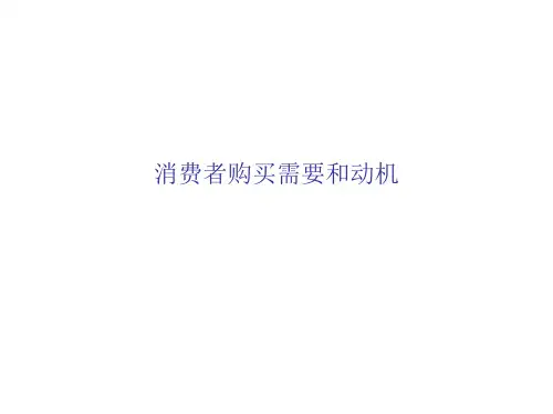 消费者购买需要和动机(ppt 49页)