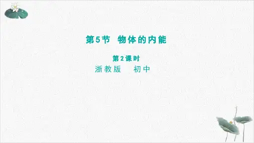九年级上科学_物体的内能_ppt完美课件浙教版