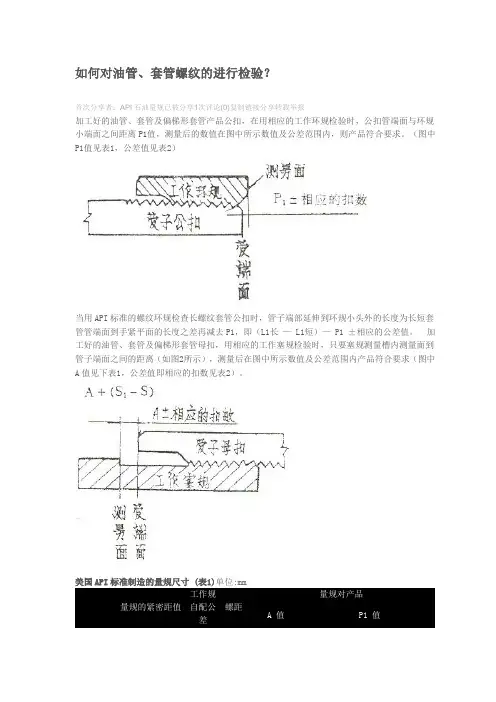 如何对油管螺纹测量