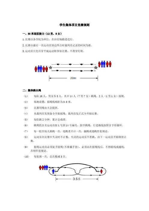 学生集体项目竞赛规则