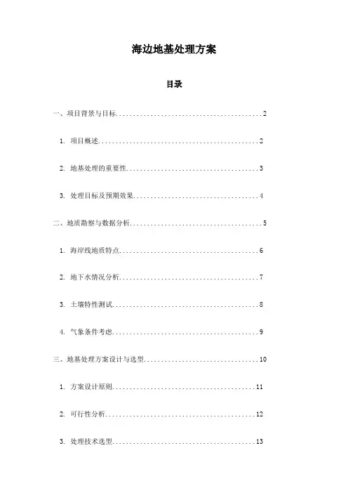海边地基处理方案
