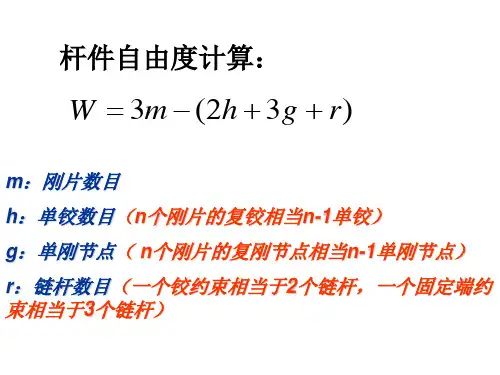 结构力学自由度计算