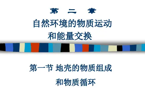 地壳的物质组成