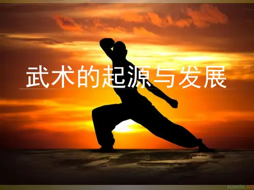 武术的起源与发展概述(21张)PPT