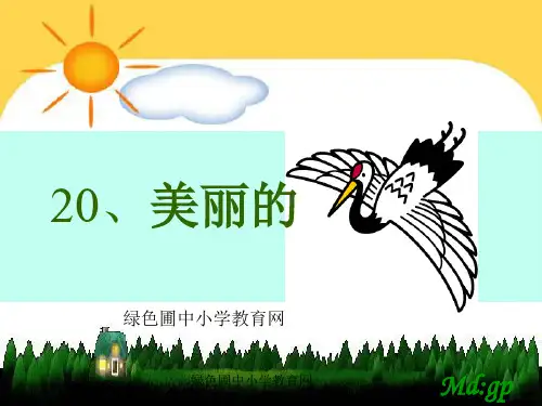 苏教版二年级上册语文《美丽的丹顶鹤》公开课PPT课件