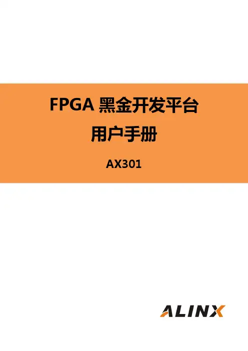 黑金 AX301 开发板用户手册说明书