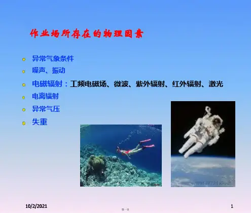 物理因素职业危害及预防课件