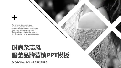 时尚杂志风服装品牌营销PPT模板
