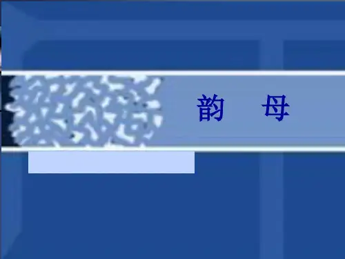 普通话韵母