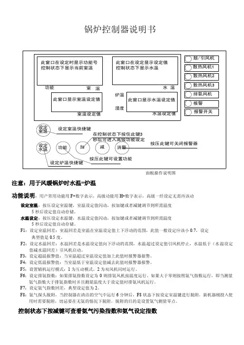 锅炉控制器说明书