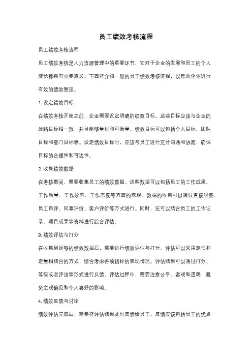 员工绩效考核流程