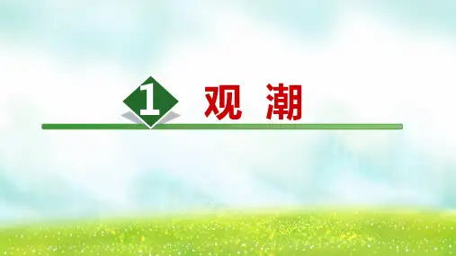 1观潮 课件(共27张PPT)