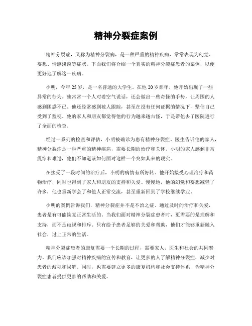 精神分裂症案例