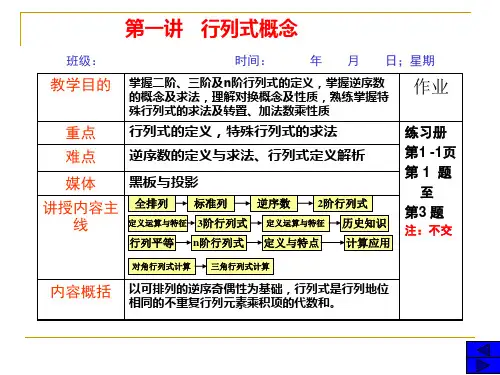 行列式概念