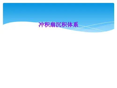 冲积扇沉积体系