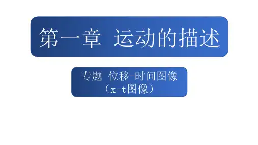 1.3专题位移时间图像(xt图像)课件高一上学期物理人教版
