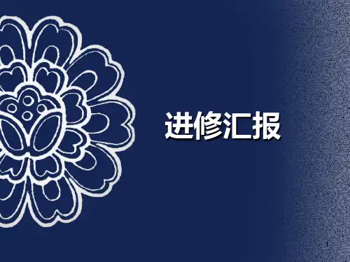 进修总结汇报ppt课件