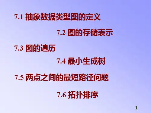 数据结构 Chap7 图