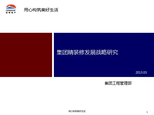 地产 精装修战略--最终版