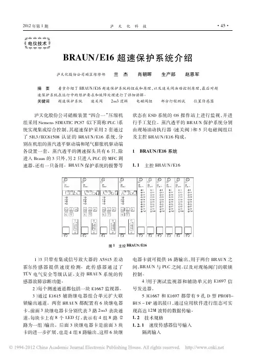 BRAUN_E16超速保护系统介绍_兰杰