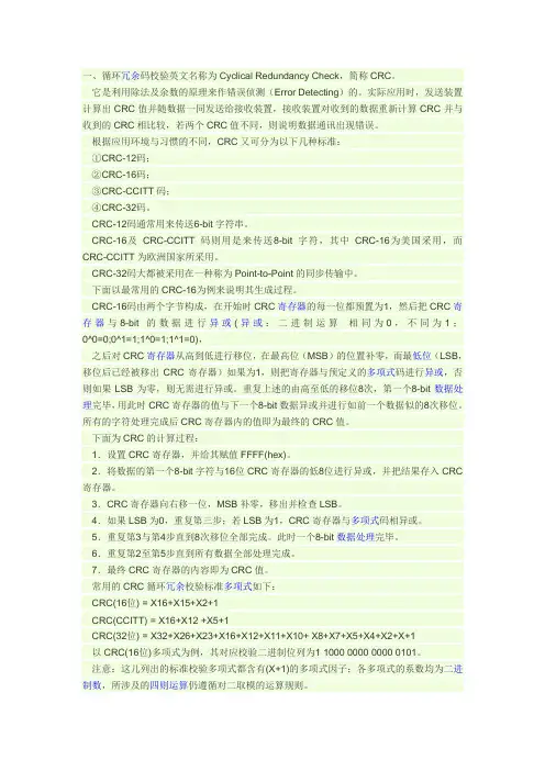 CRC算法