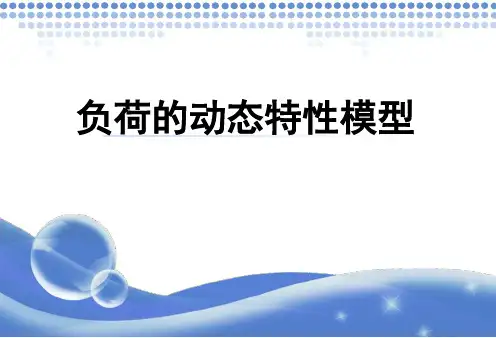 电力系统负荷的动态模型(ppt文档)