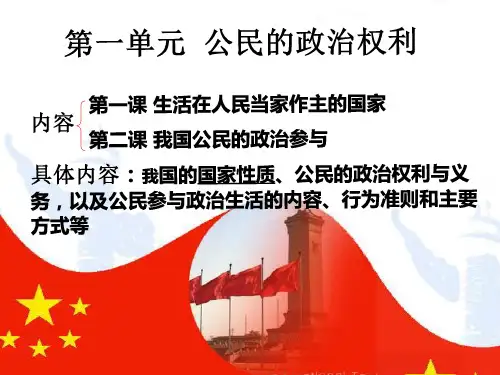 高一政治必修2第一课课件