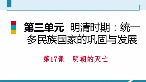 元明清时期统一多民族国家的巩固与发展PPT精品课件5
