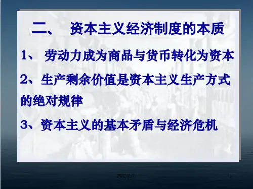 马克思主义基本原理概论--资本主义经济制度的本质  ppt课件