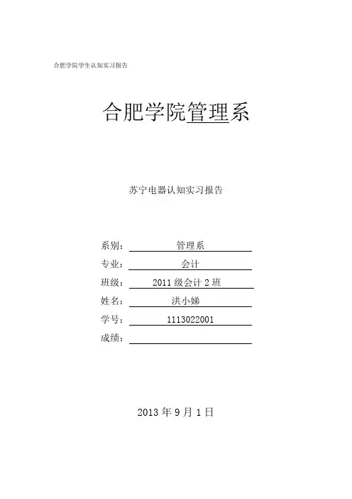 苏宁易购客服实习报告