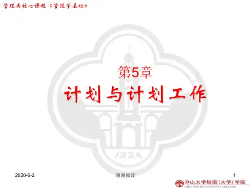 管理学-计划.ppt